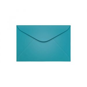 Envelope Visita Colorido Azul Turquesa Unitário