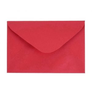Envelope Visita Colorido Vermelho Unitário