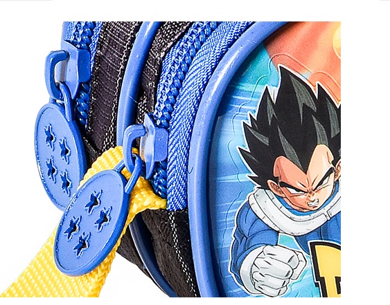 Estojo Duplo Dragon Ball Z Azul Personagens Escolar - Clio - Shop Macrozao