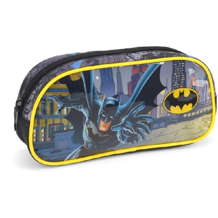 Estojo Luxcel Batman Simples Amarelo EI37924BMAM - Papelaria Criativa