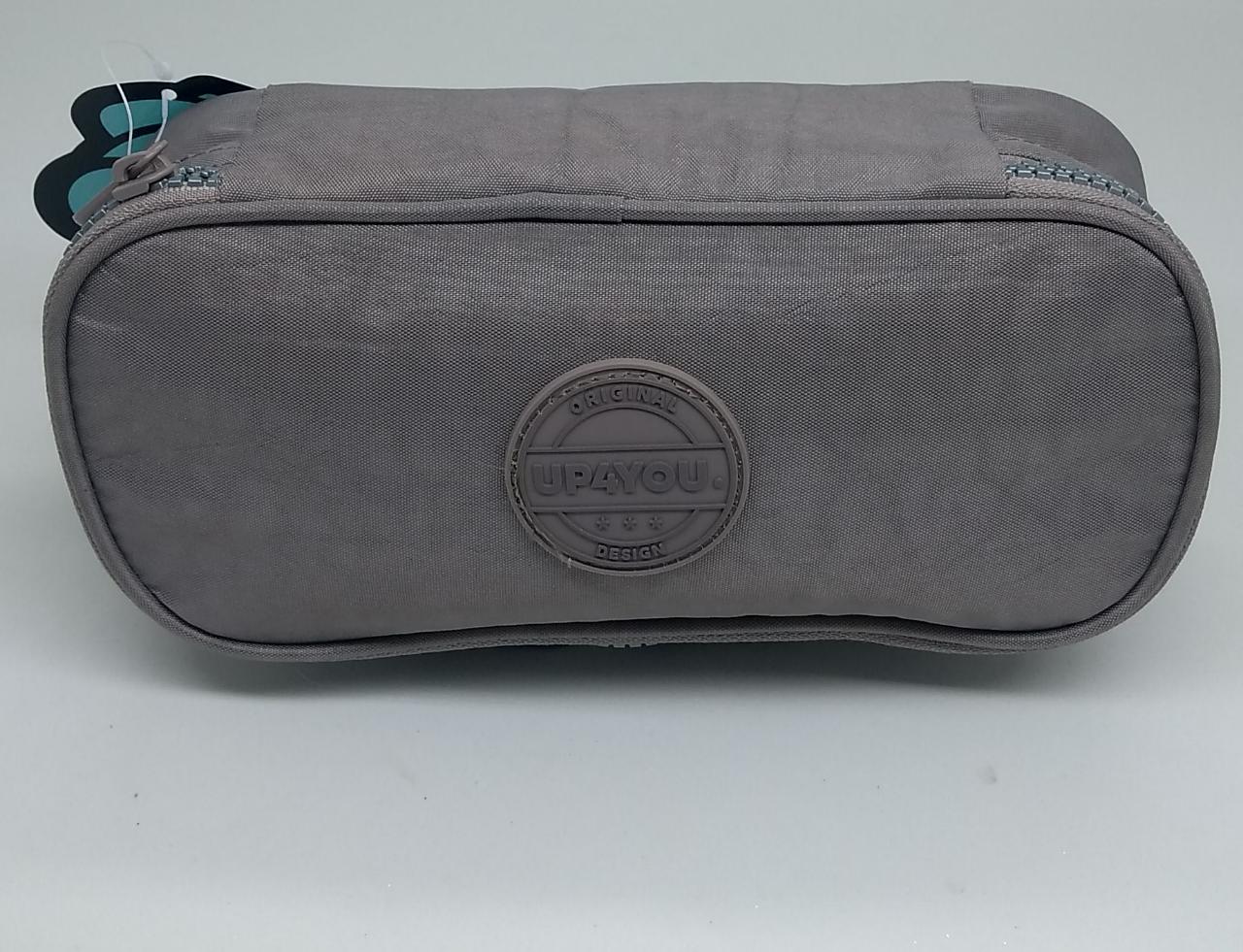 Estojo Necessaire Simples UP4YOU Crinkle Cinza - ET4056UPCZ