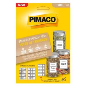 Etiqueta Pimaco A5 TEBR 03Fls 50x40mm