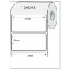 Etiquetas Adesivas 100 x 50 mm Couchê 01 Coluna 30 metros 566 Unidades