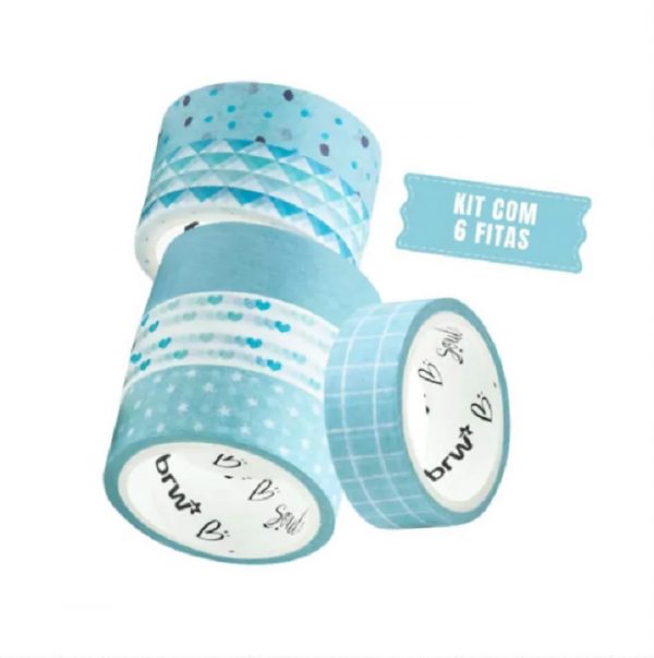 Fita Adesiva Brw Washi Tape Pastel 15mmx5m Sortidas WT1515