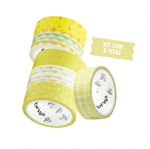 Fita Adesiva Brw Washi Tape Pastel 15mmx5m Sortidas WT1515