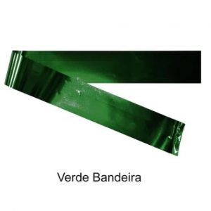 Fita Metaloide 10mm Verde Bandeira 50 Metros Lantecor 1669