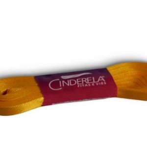 Fita Presente Cetim Cinderela Amarelo Ouro 005 007mm N°1 Rolo 10 Metros