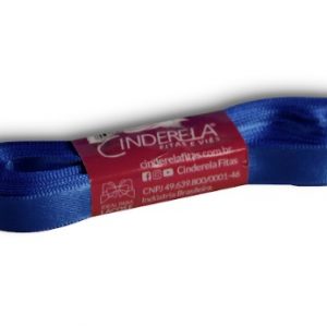 Fita Presente Cetim Cinderela Azul Royal 015 10mm N°2 Rolo 10 Metros