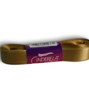 Fita Presente Cetim Cinderela Dourado 055 15mm N°3 Rolo 10 Metros