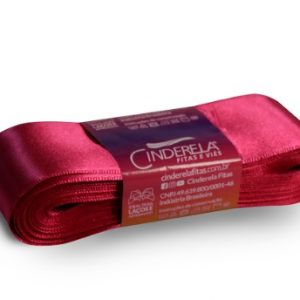 Fita Presente Cetim Cinderela Pink 041 38mm N°9 Rolo 10 Metros