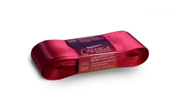 Fita Presente Cetim Cinderela Pink 041 38mm N°9 Rolo 10 Metros