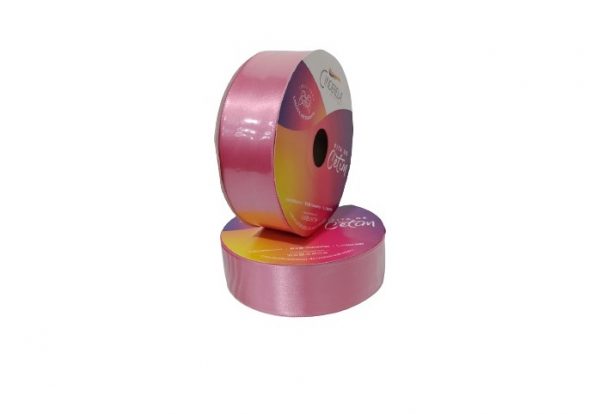 Fita Presente Cetim Cinderela Rosa Hera 097 38mm N°9 Rolo 50 Metros