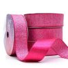 Fita Presente Cetim Lurex Cinderela Pink 041 22mm N°5 Metro