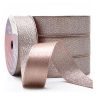 Fita Presente Cetim Lurex Cinderela Rose Gold 151 22mm N°5 Metro