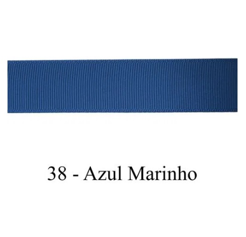 Fita Presente Gorgurão Merita N°9 38mm Azul Marinho Rolo 50Mts 800