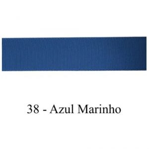 Fita Presente Gorgurão Merita N°2 10mm Azul Marinho Rolo 50Mts FPG800/10