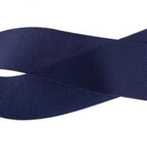 Fita Presente Tafeta Cinderela Azul Marinho 009 35mm N°7 Metro