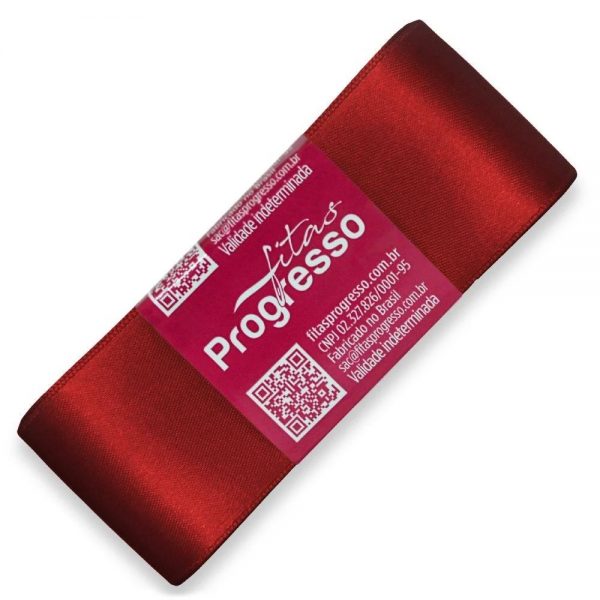 FITA PROGRESSO CETIM N9 VERMELHO 38MM C/10MTS