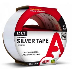Fita Silver Tape Adere 45mmx5m Branca 800S Blister