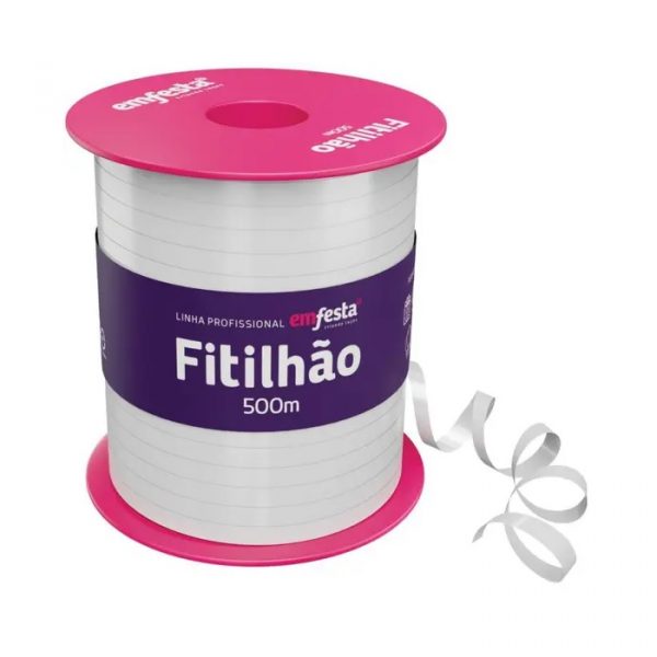 Fitilho Decorativo Branco 04mm x 500mts Em Festa