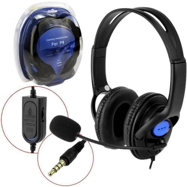 Fone De Ouvido Gamer Headphone Com Microfone Para Play 4 P2 Knup KP-352