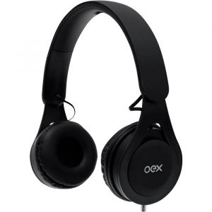 Fone De Ouvido Headset OEX Drop Com Fio Preto HS210