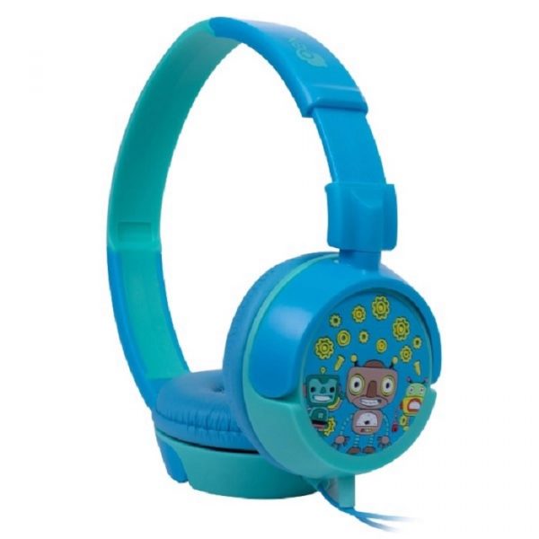 Fone de Ouvido Infantil Kids Criança Robos Azul HP305 Oex