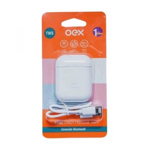 Fone De Ouvido Oex Candy Branco Bluetooth TWS11