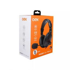 Fone De Ouvido Oex Headset Call Pro Com Microfone HS102