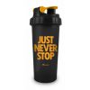 Garrafa Coqueteleira Just Never Stop Preto 600ml Brasfoot 10278