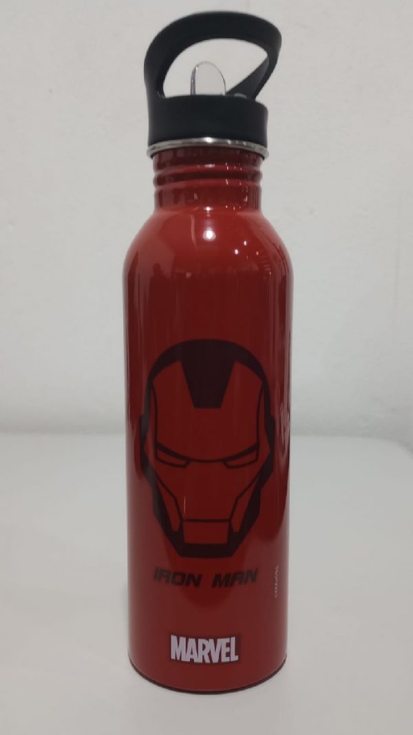 Garrafa Luxcel Térmica Aço Inox Marvel Iron Man Vermelho GF56106AGVM