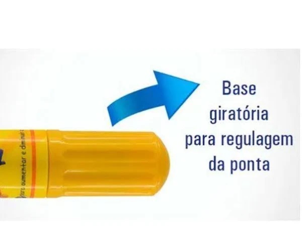 Giz De Cera Brw Retrátil Aquarelável Pastel C/6 Cores GZ0006