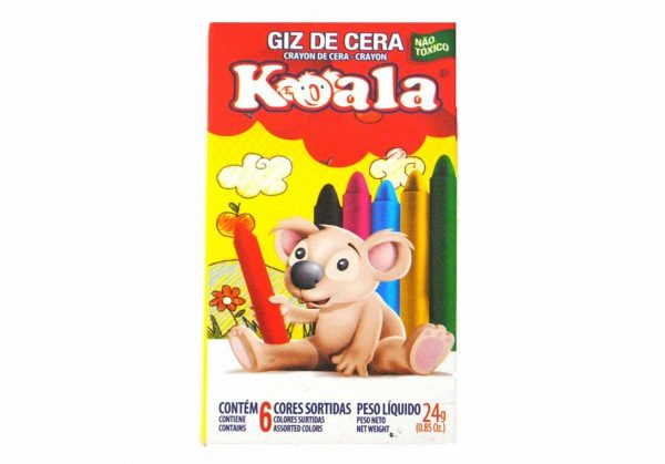 Giz De Cera Koala c/ 06 Cores - Delta