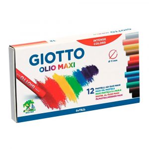 Giz Pastel Oleoso Fila Giotto Redondo 11mm 12 Cores 293000
