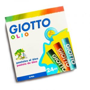 Giz Pastel Oleoso Fila Giotto Redondo 11mm 24 Cores 293100