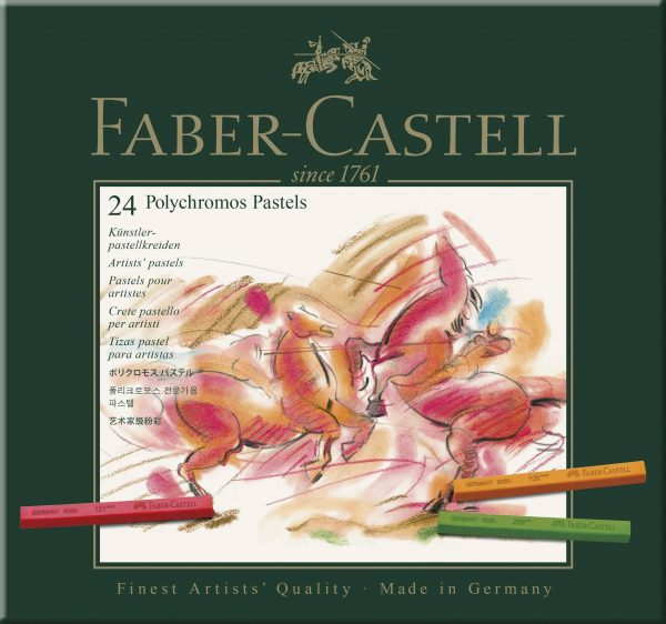 Giz Pastel Seco Polychromos Faber-Castell 24 cores 128524