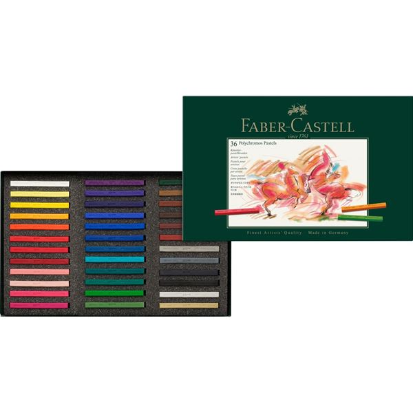Giz Pastel Seco Polychromos Faber Castell 36 Cores 128536