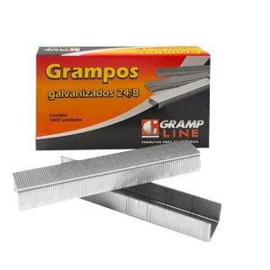 Grampo 24/8 Galvanizado c/ 1000 Und - Gramp Line