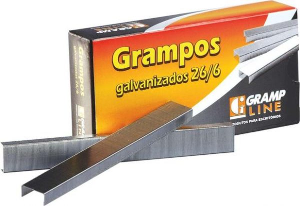 Grampo 26/6 Galvanizado C/1000 Unidades - Gramp Line