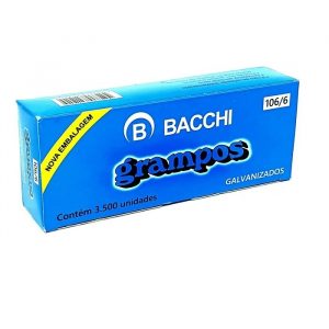 Grampo Bacchi Galvanizado 106/6 Rocama C/3500 Unidades