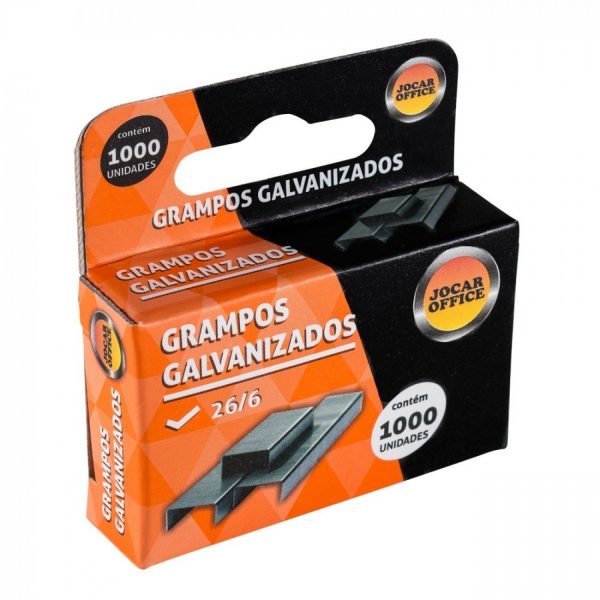 GRAMPO JOCAR 26/6 GALVANIZADO CX1000 93011
