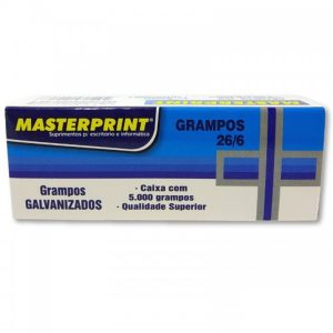 GRAMPO MASTERPRINT 26/6 GALVANIZADO CX5000