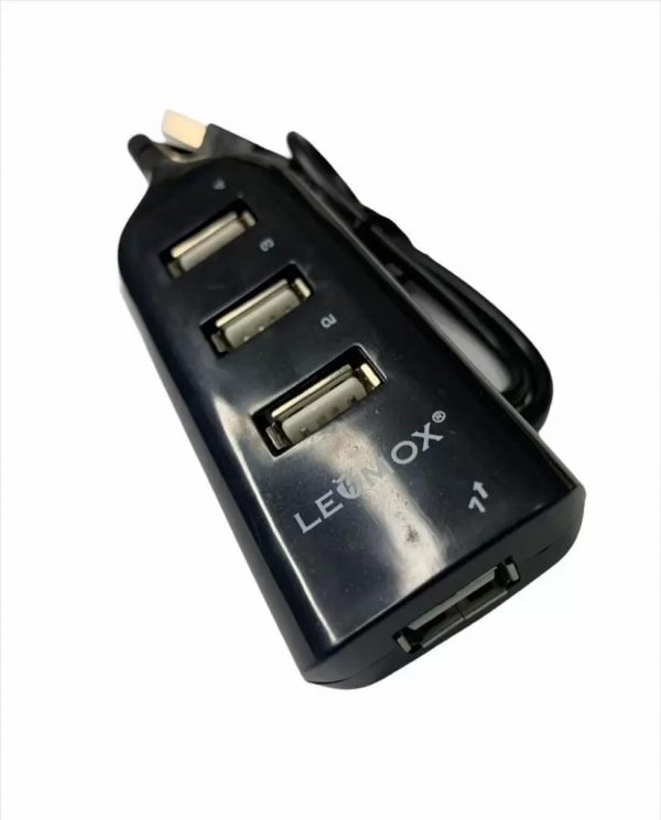 HUB MINI USB 2.0 4 PORTAS LEHMOX PRETO LEY11 HB01