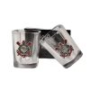 Jogo 2 Copos De Vidro Shot 60ml Corinthians Mileno 1062A1