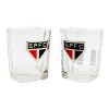 Jogo 2 Copos De Vidro Shot 60ml São Paulo Mileno 1062A2