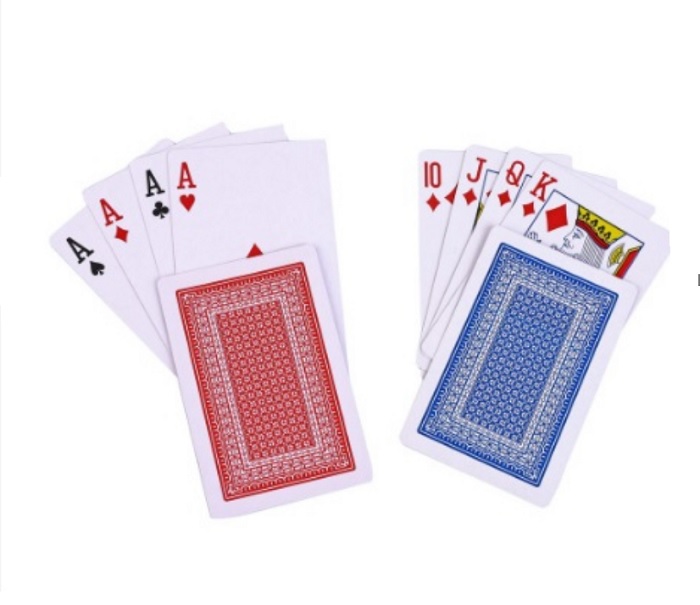 Jogo de cartas baralho na lata 2 jogos 54 cartas cada import