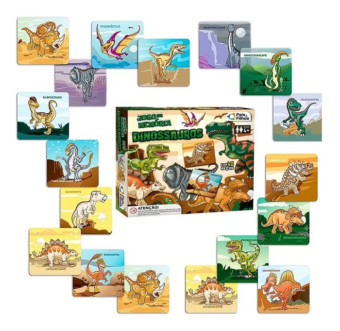 Jogo da Memória Dinossauros Baby