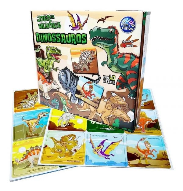 Jogo da Memória Dinossauros - Pais e Filhos 7269
