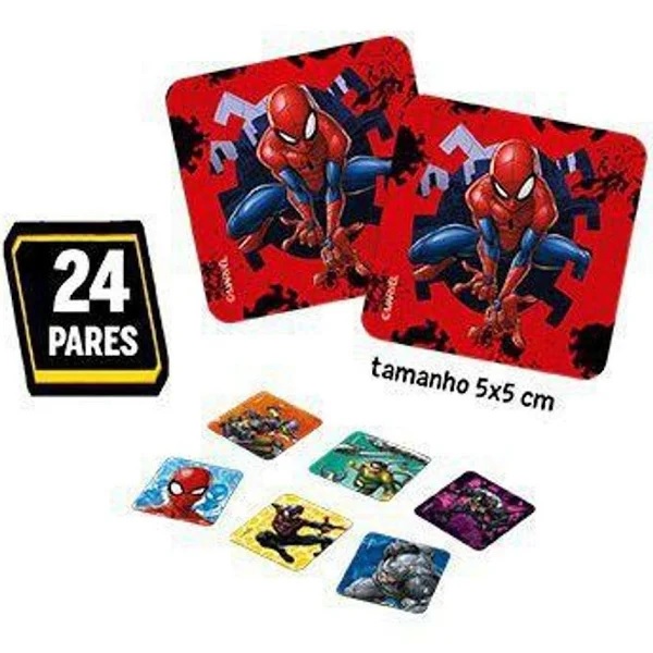 Kit 3 Jogos Homem Aranha Marvel Jogo Da Memória QuebraCabeça e Bingo Toyster