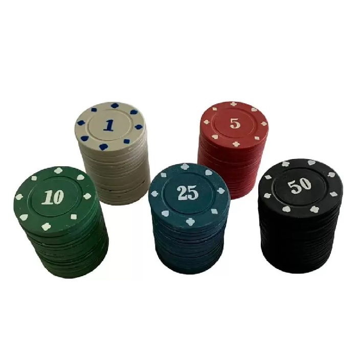 Jogo de Poker Profissional Estojo de Metal com 100 Fichas + 2 Baralhos  Unidade - Rocie/ WX Gift - WX Gift Beleza